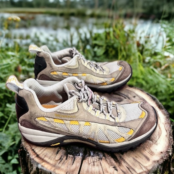 Merrell women vibram sole lace up hiking shoes size 8 - Picture 8 of 8